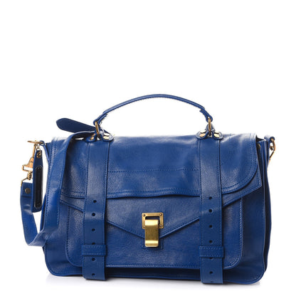 Proenza Schouler Lambskin Medium PS1 Satchel Royal Blue 1 of 10