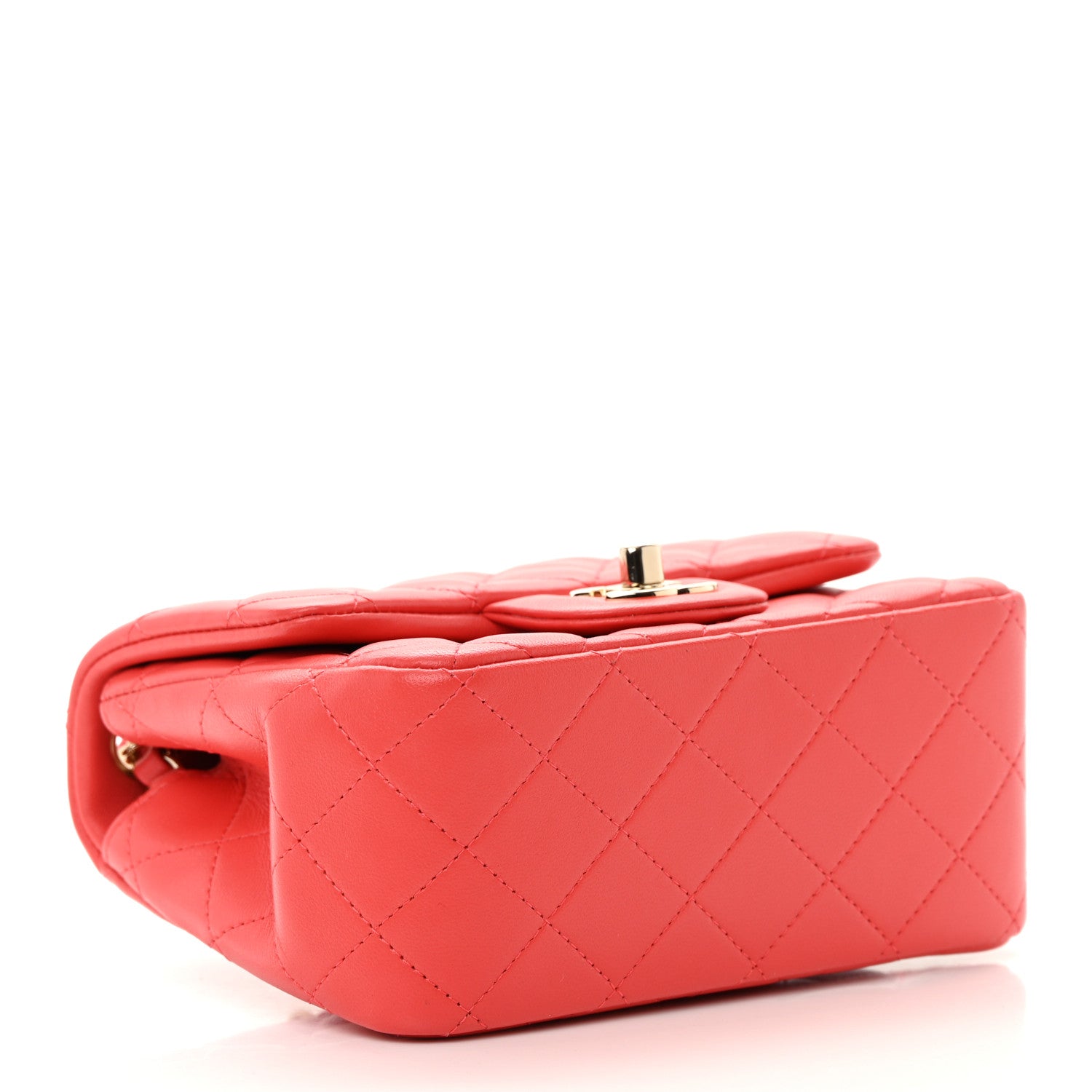Chanel Lambskin Quilted Mini Square Flap Pink 4 of 13
