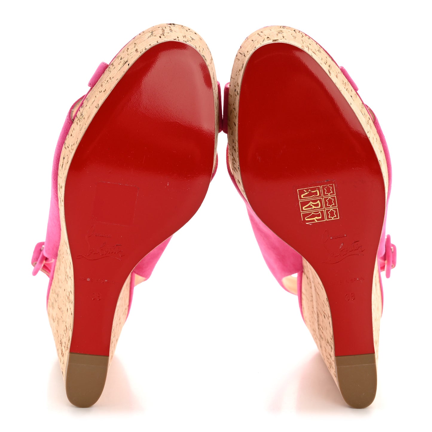 Suede Cork Reine De Liege 120 Wedges 38 Pinup