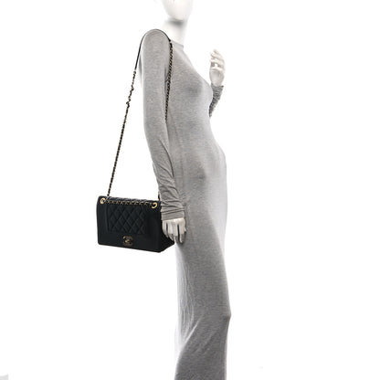 Chanel Sheepskin Quilted Vintage Mademoiselle Flap Black 2 of 11
