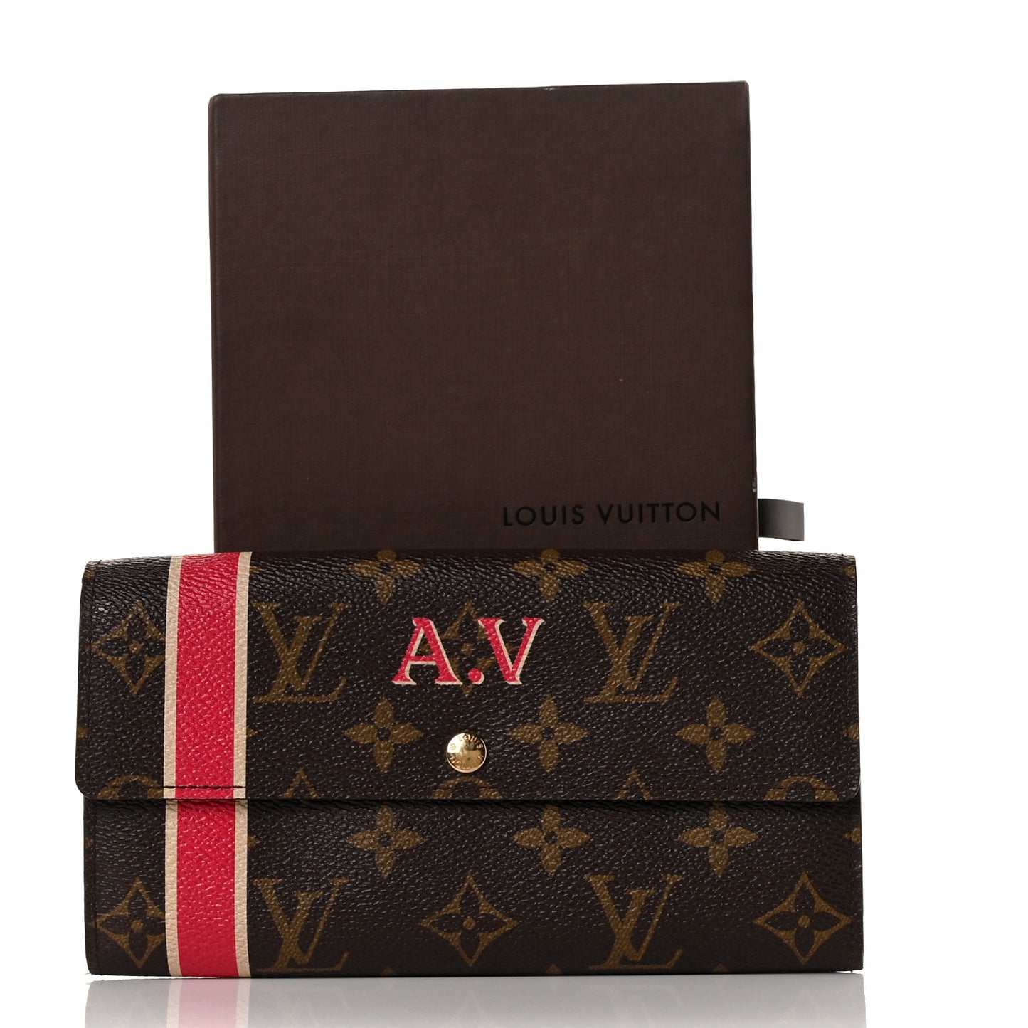 Monogram My LV Heritage Sarah Wallet Fuchsia White