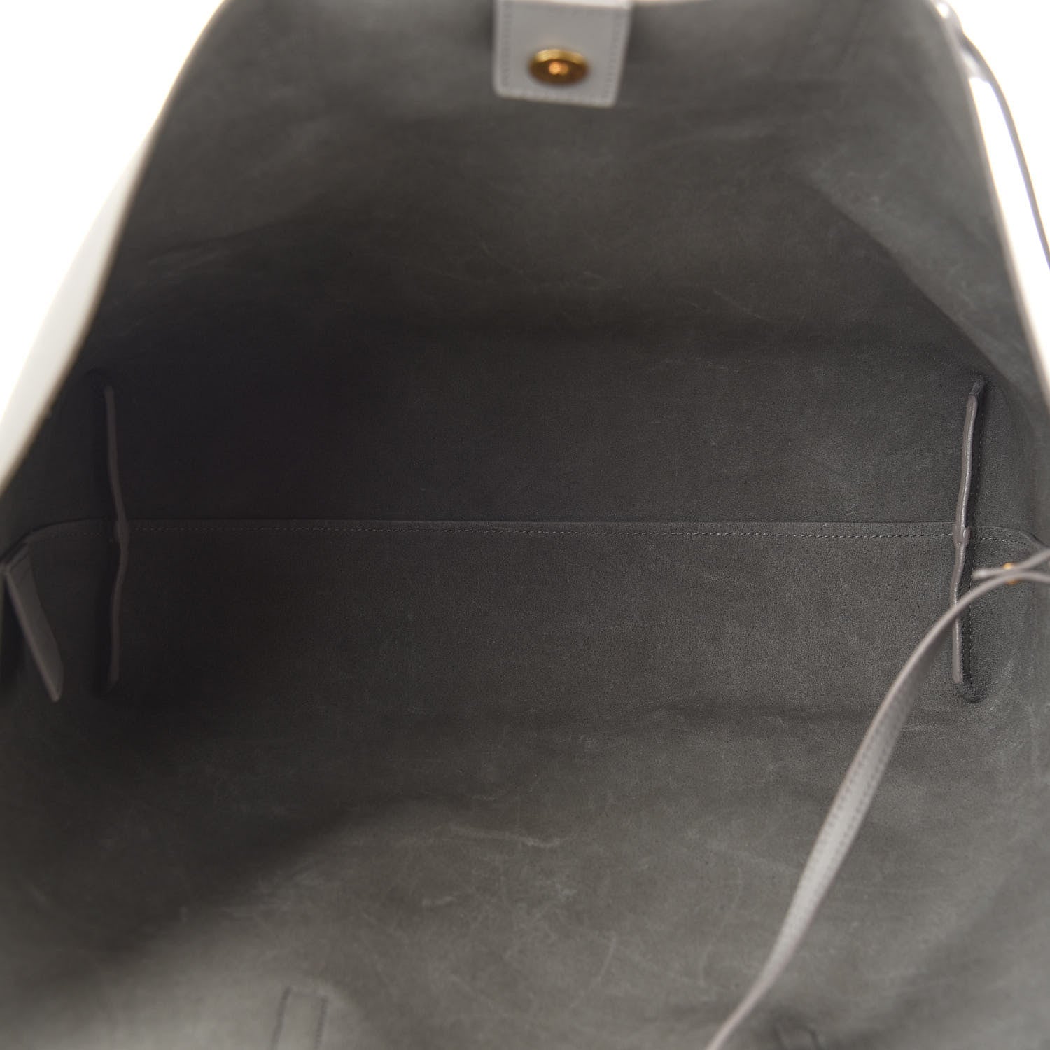 Saint Laurent Calfskin Large Shopping Tote Oyster Grey 9 of 11