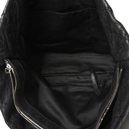 Chanel Glazed Calfskin Large On The Road Tote Black 5 of 14