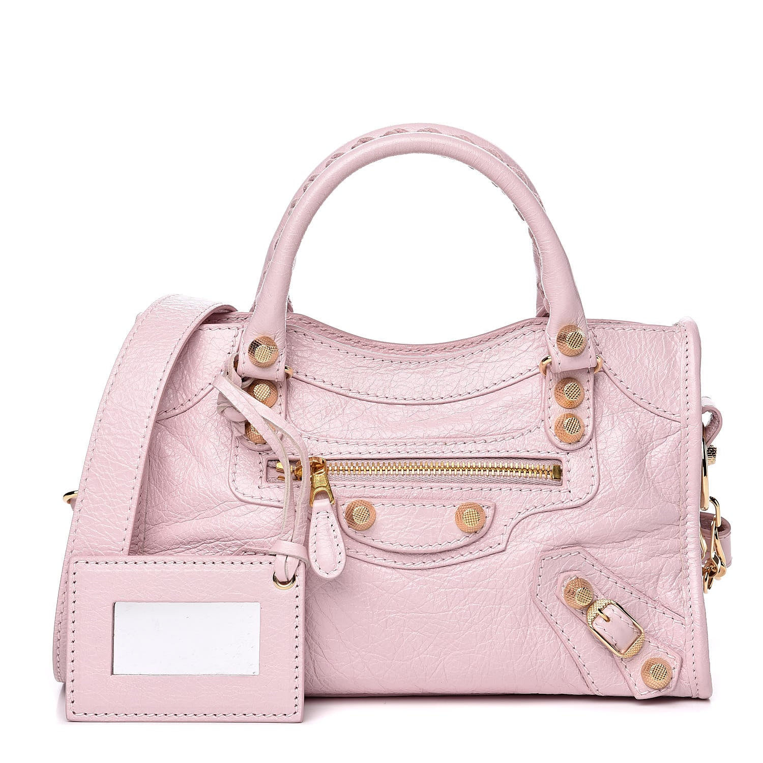 Balenciaga Agneau Giant 12 Gold Hardware Mini City Rose Poudre Rose Petunia 1 of 11