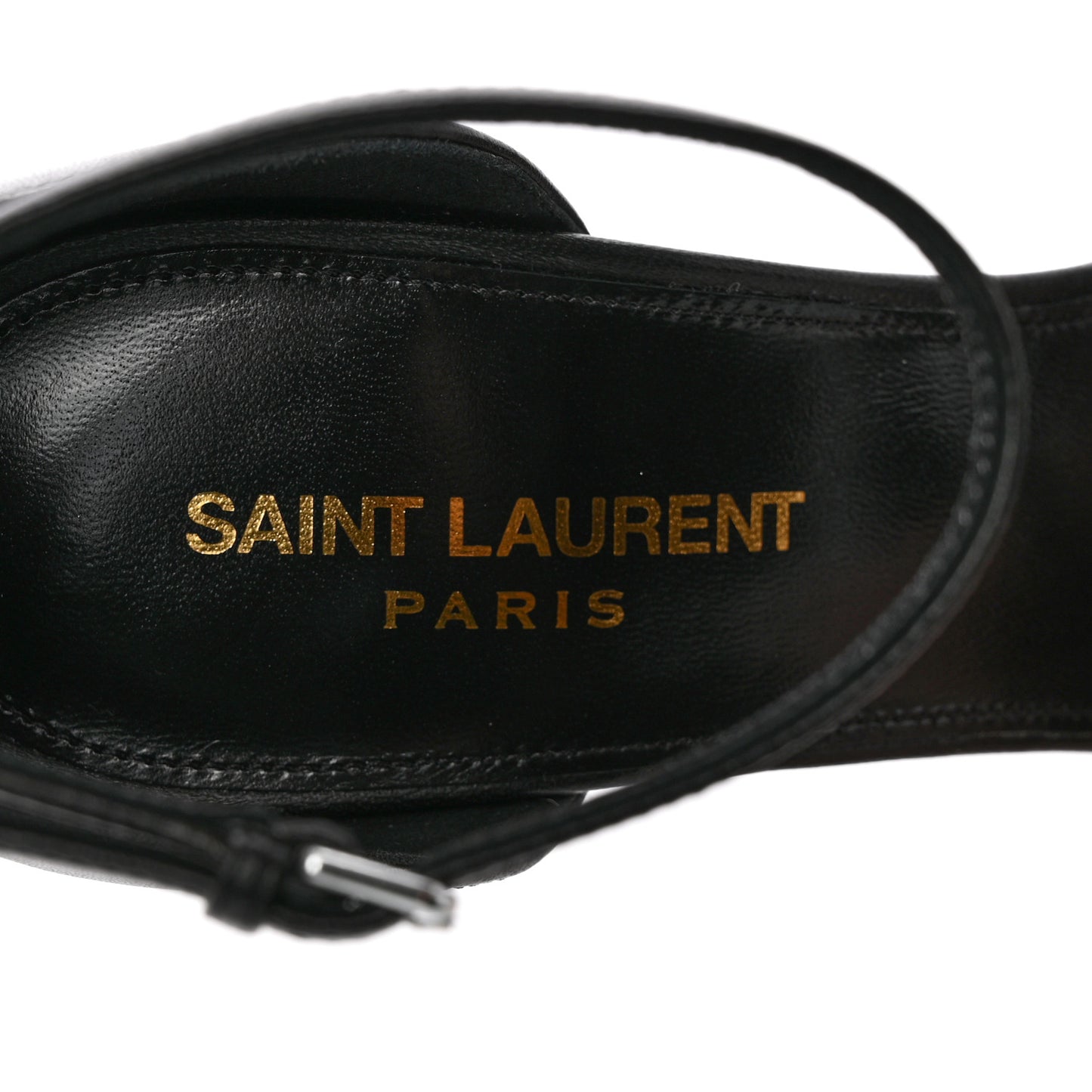 Patent Calfskin Opyum 110 Sandals 37.5 Black