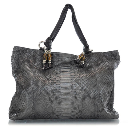 Gucci Python Large Jungle Tote Grey 1 of 9