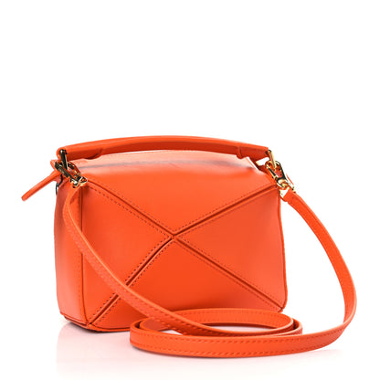 Loewe X HOWLS MOVING CASTLE Satin Calfskin Mini Calcifer Puzzle Orange 3 of 8