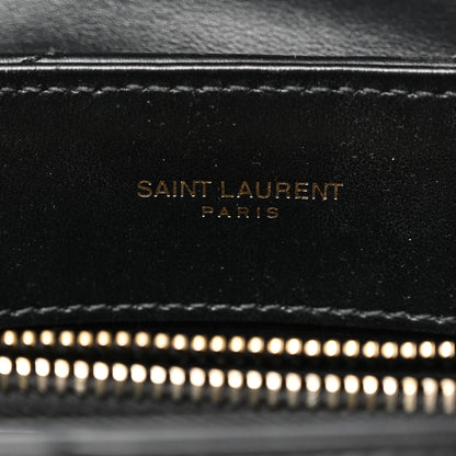Saint Laurent Calfskin Y Quilted Monogram Small Loulou Chain Satchel Black 6 of 11