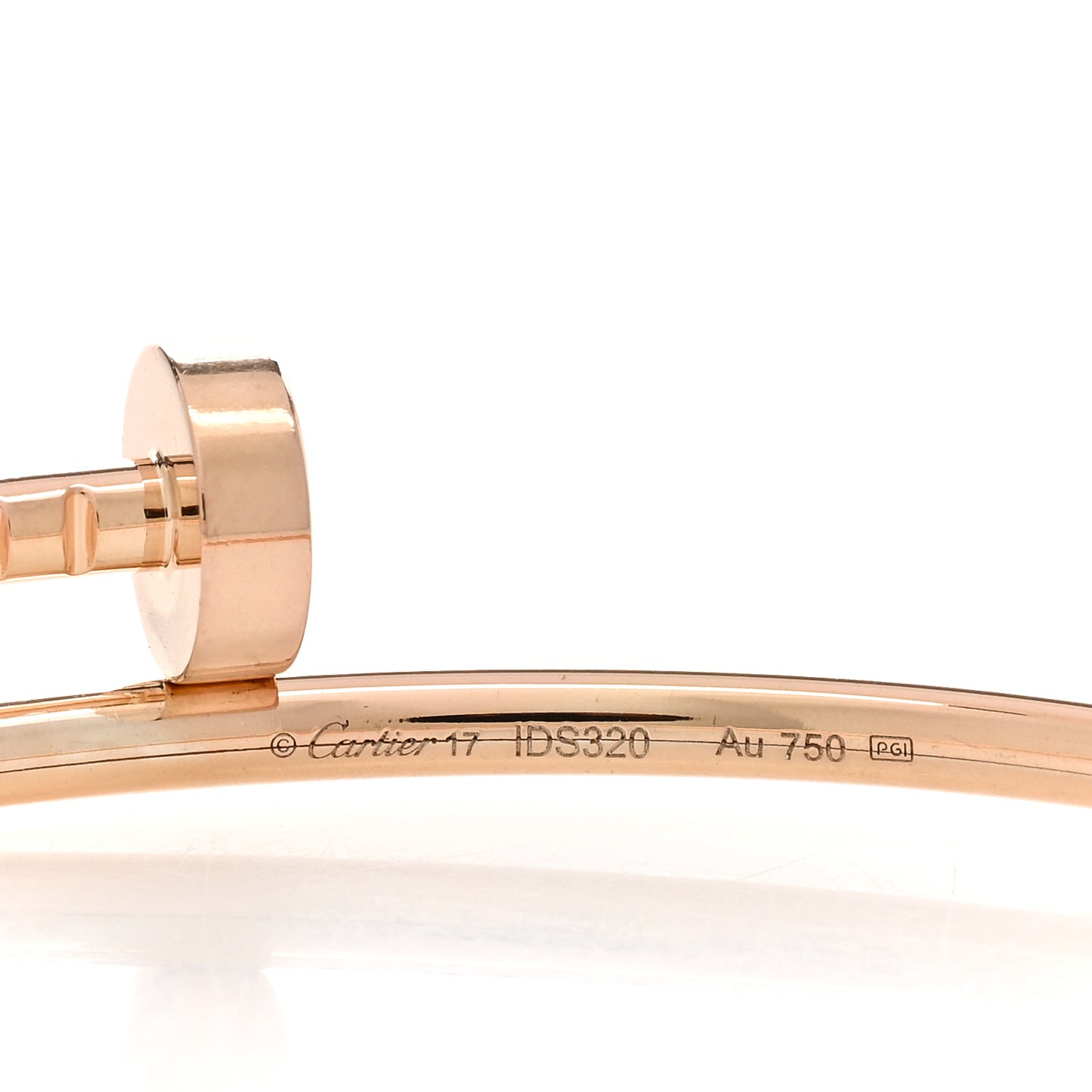 18K Pink Gold Small Juste Un Clou Bracelet 17