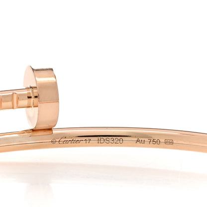 Cartier 18K Pink Gold Small Juste Un Clou Bracelet 17 3 of 4