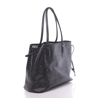 MCM Visetos Medium Liz Reversible Shopper Tote Black 5 of 17