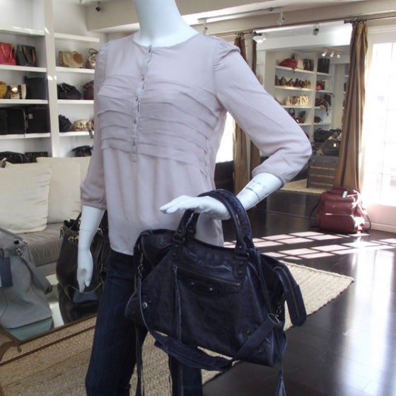 Balenciaga Chevre City Navy 2 of 13