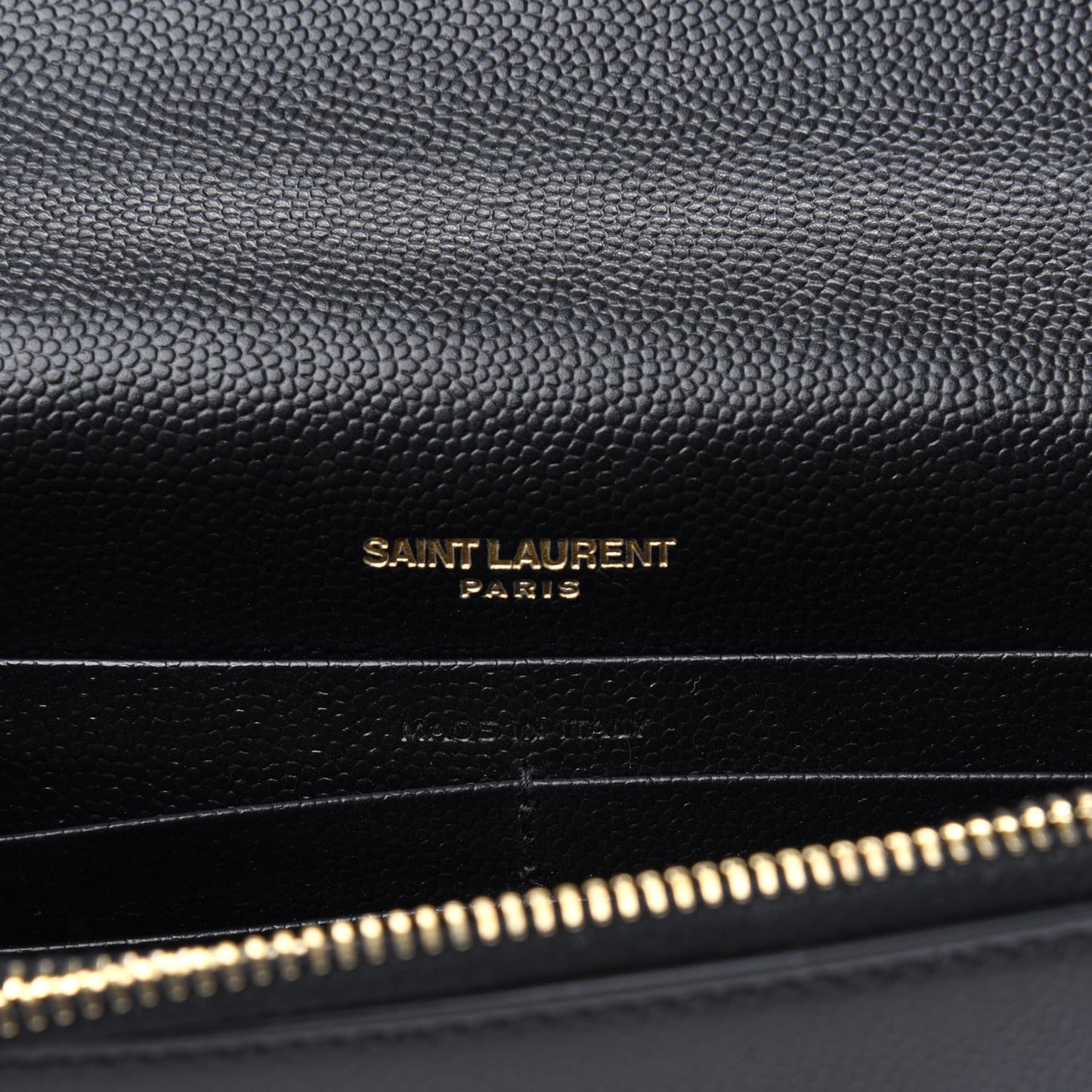 Grain De Poudre Classic Monogram Kate Tassel Chain Wallet Black