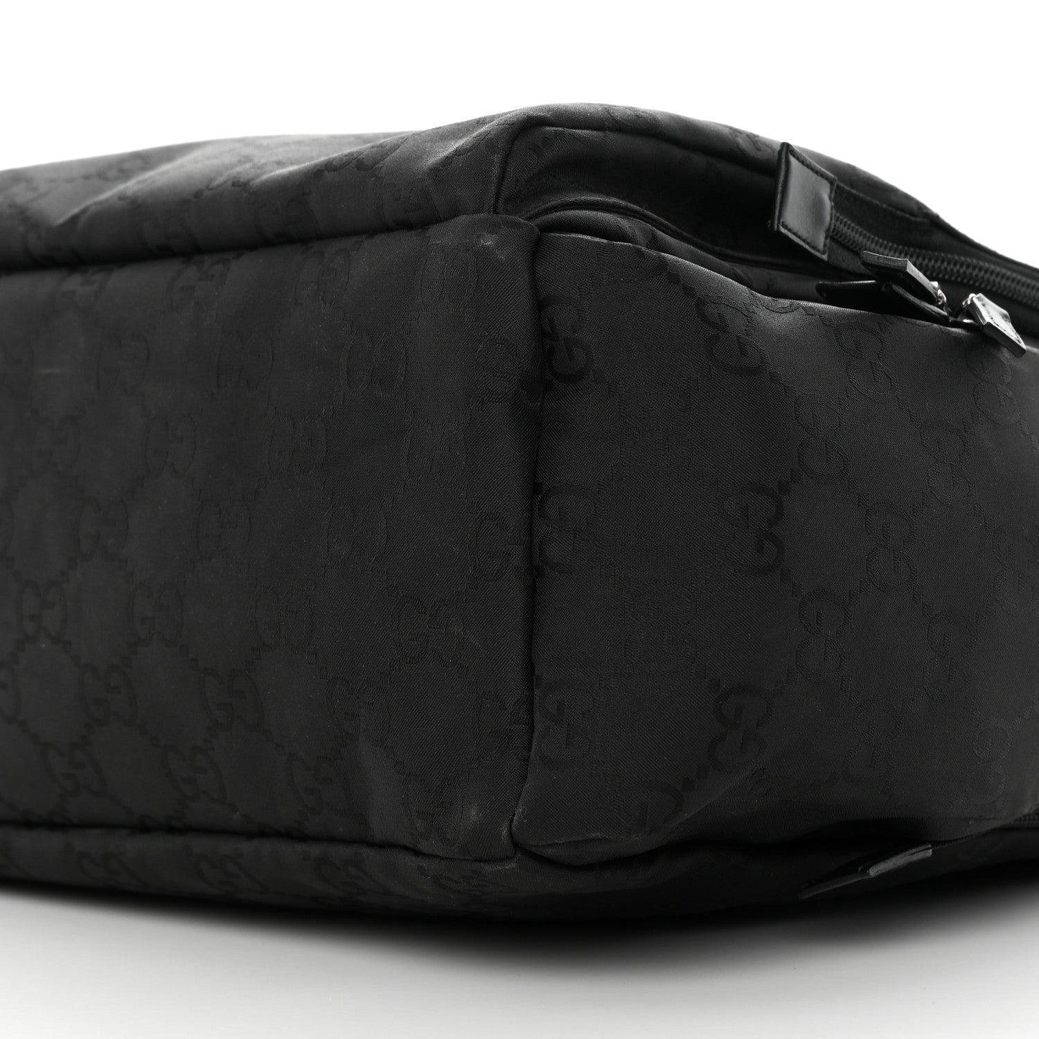 Gucci Nylon Monogram Extra Large Satchel Black 10 of 12