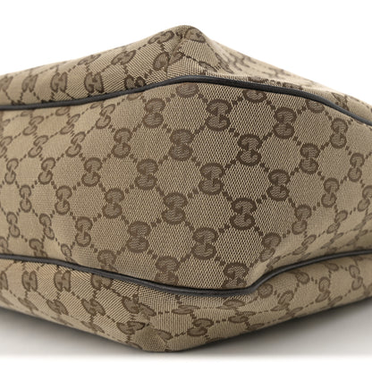 Gucci Monogram Large New Ladies Web Hobo Dark Brown 18 of 21