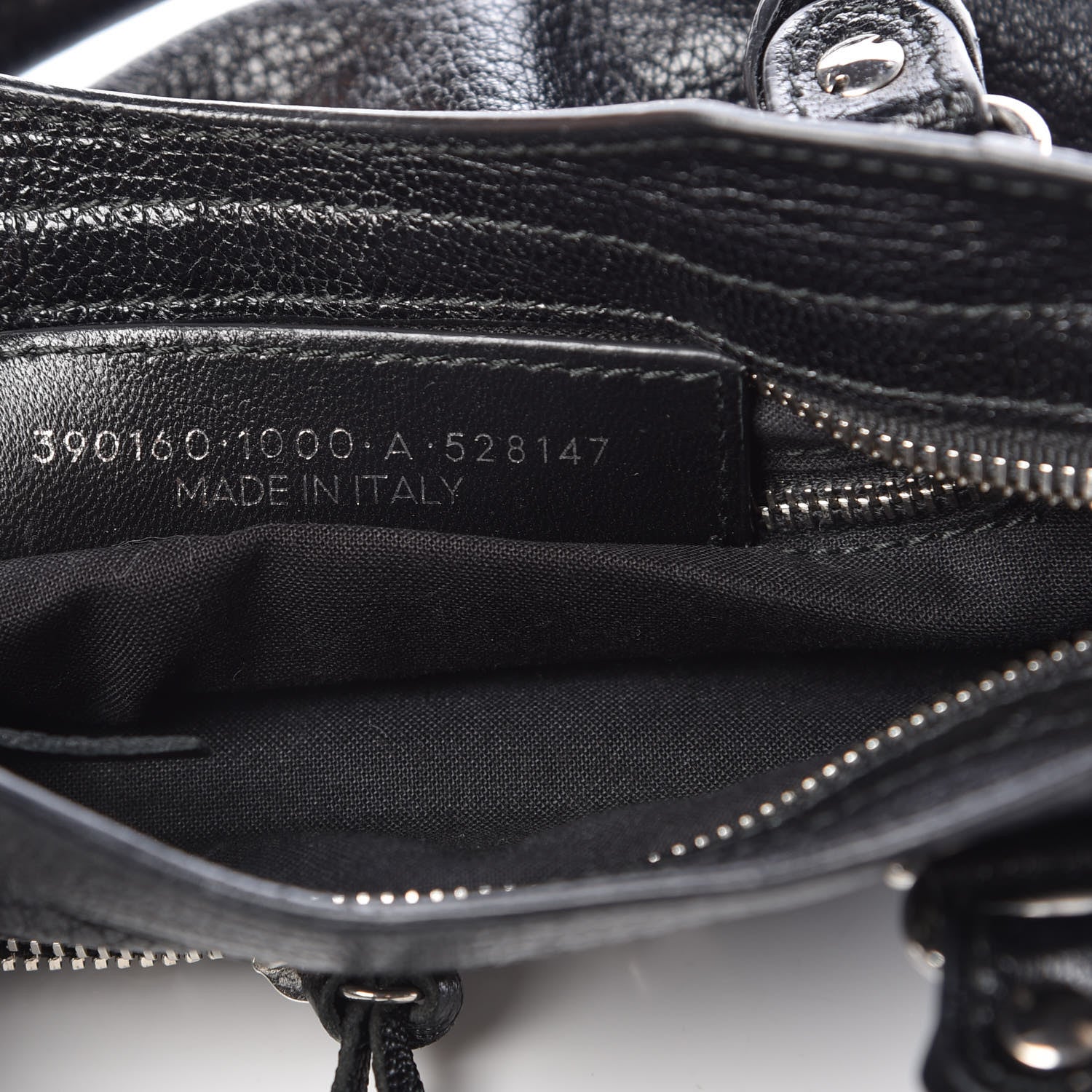 Balenciaga Chevre Silver Metallic Edge Hardware Mini City Black 7 of 9