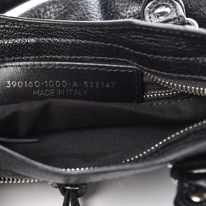 Balenciaga Chevre Silver Metallic Edge Hardware Mini City Black 7 of 9