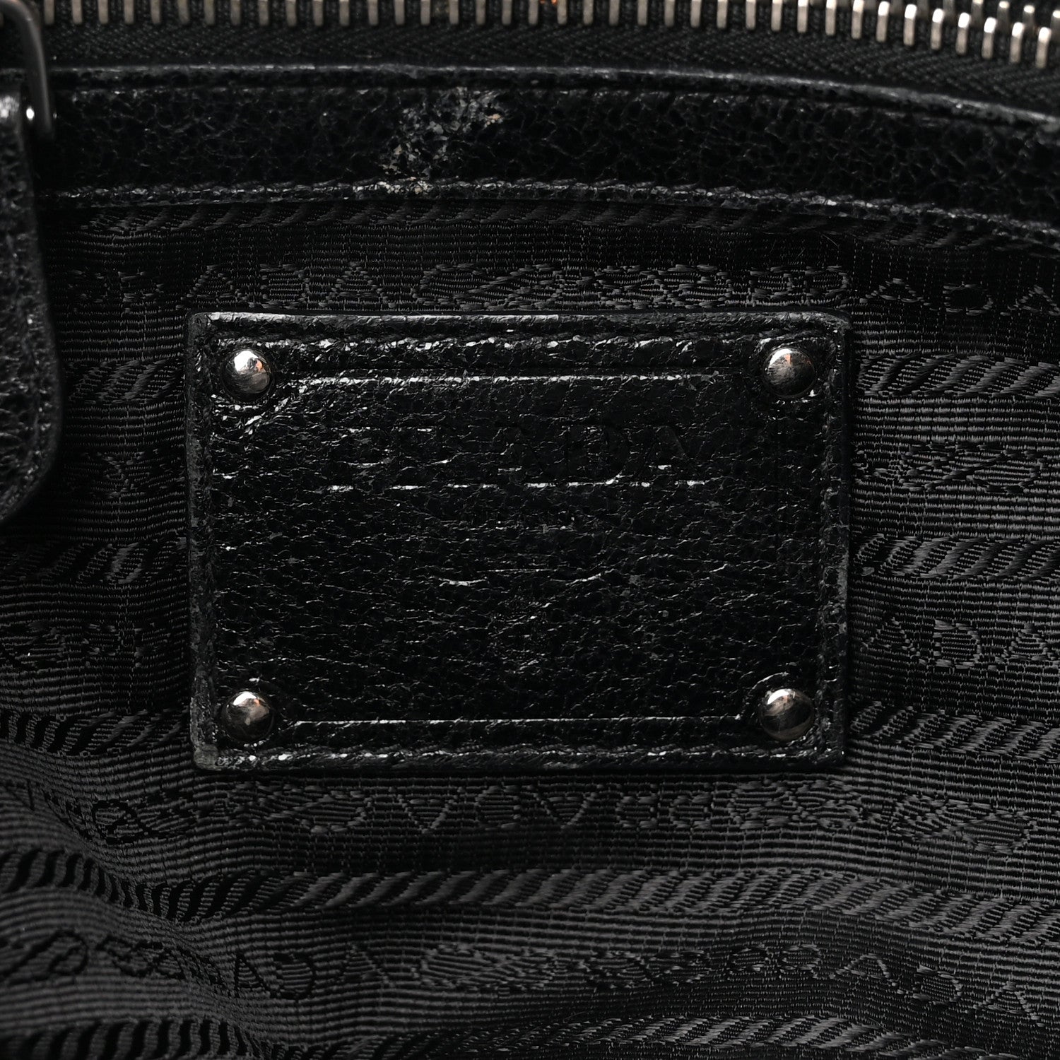 Prada Nylon Quilted 24H Satchel Black 6 of 15