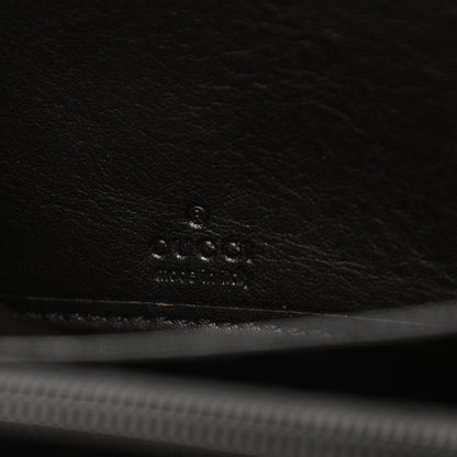 Gucci Monogram Margaux Calfskin Sukey Zip Around Wallet Beige Ebony Cocoa 6 of 8