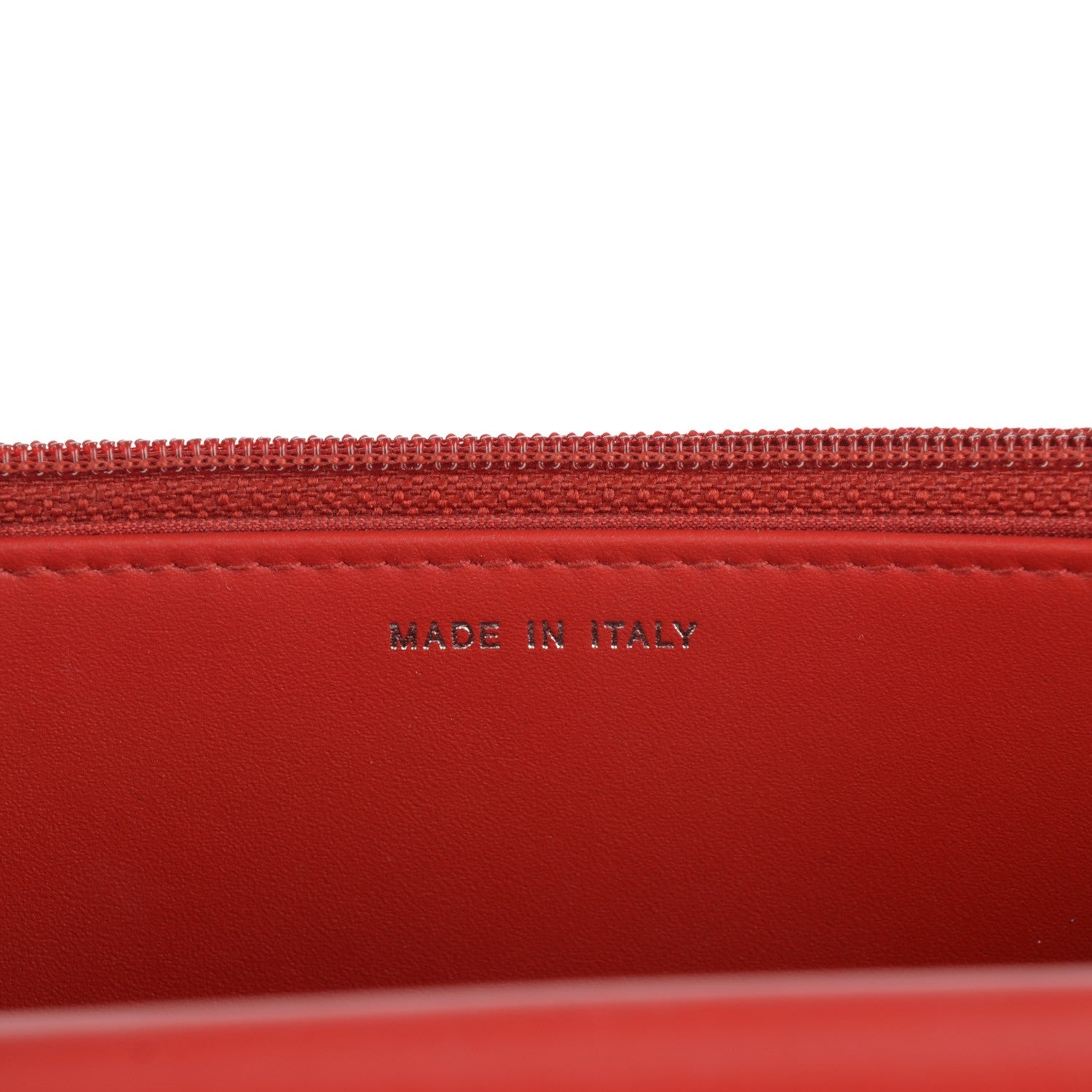 Chanel Caviar Timeless CC Wallet On Chain WOC Red 7 of 8