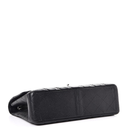 Chanel Caviar Quilted Jumbo Single Flap Black 5 of 8
