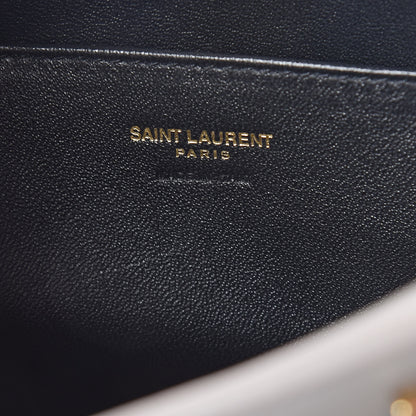 Saint Laurent Calfskin Monogram Baby Cabas Fog 6 of 9