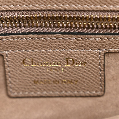 Christian Dior Grained Calfskin Saddle Bag Warm Taupe 5 of 9