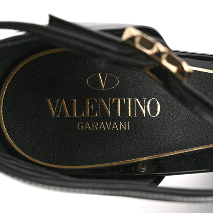 Valentino Garavani Patent DiscoBox 80/180mm Platform Pumps 39 Black 6 of 11