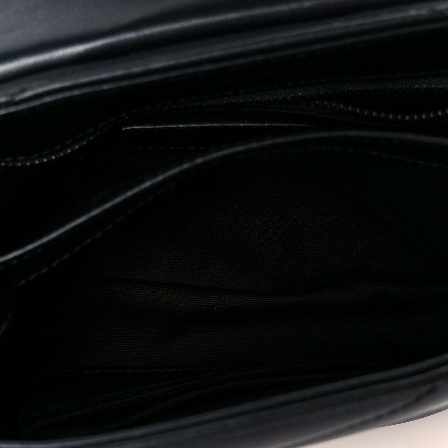 Calfskin Y Quilted Monogram Monochrome Toy Loulou Crossbody Bag Black