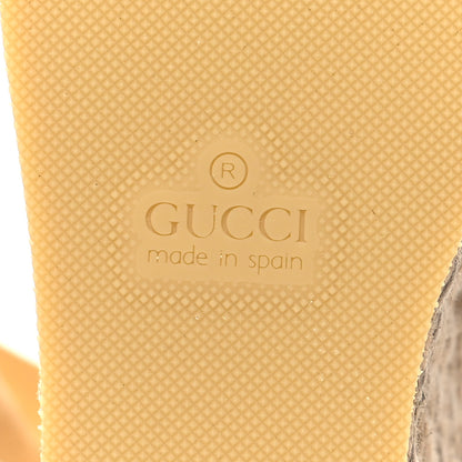 Gucci Monogram Matelasse GG Marmont Ankle Wrap Platform 35/120mm Espadrille Wedges 35 Beige Ebony Black Sand Storm 8 of 10