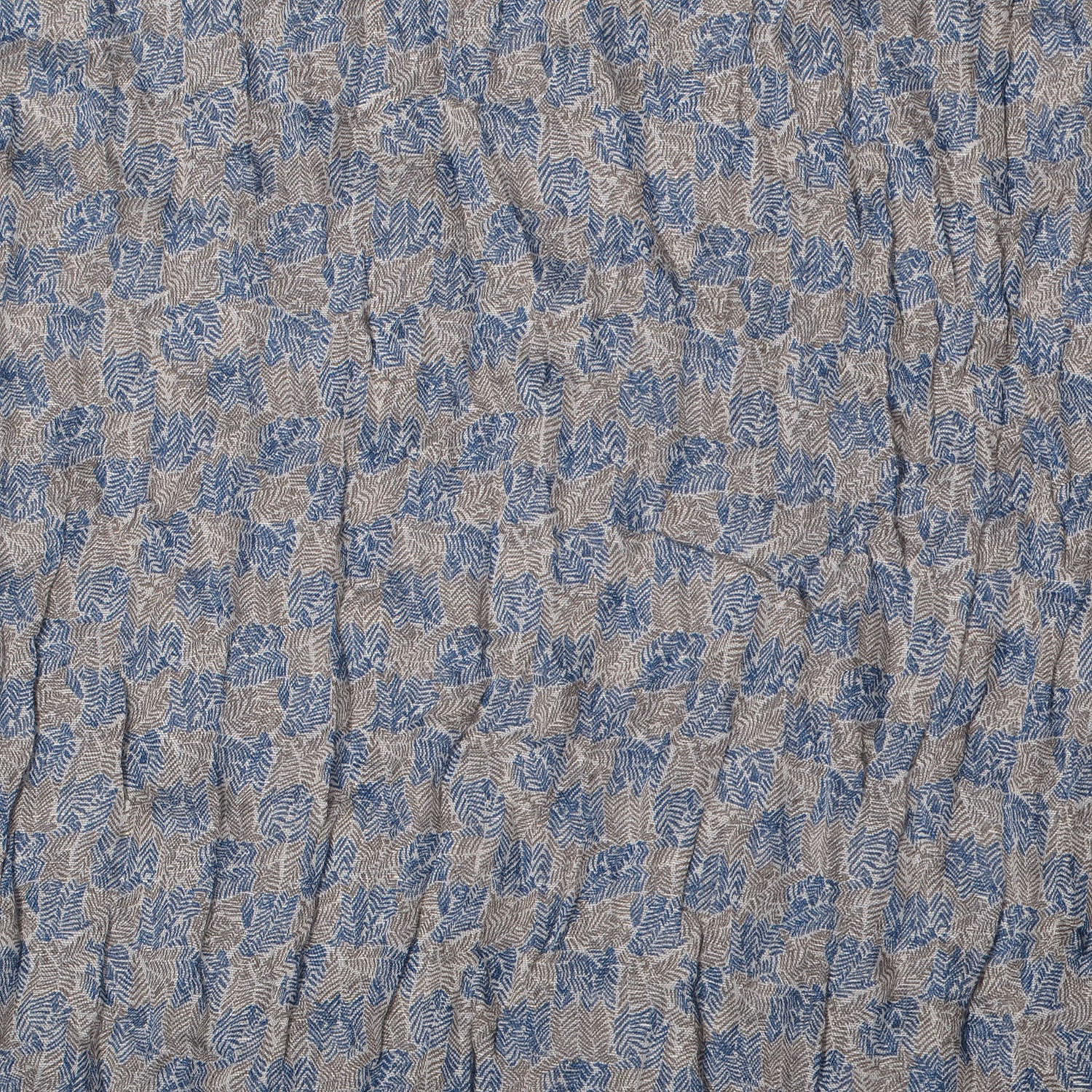 Louis Vuitton Cotton Linen Etole Damier Palm Stole Blue 5 of 7