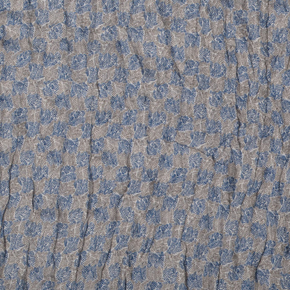 Louis Vuitton Cotton Linen Etole Damier Palm Stole Blue 5 of 7