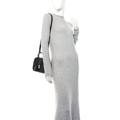 Celine Satinated Calfskin Mini 16 Top Handle Bag Black 2 of 10