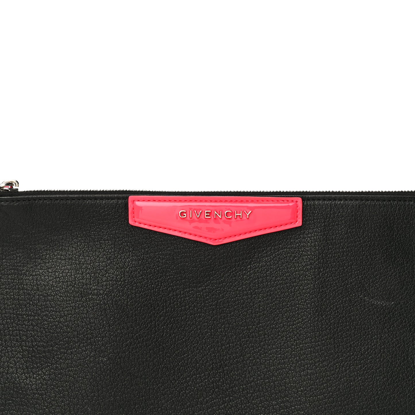 Sugar Goatskin Medium Antigona Pouch Black
