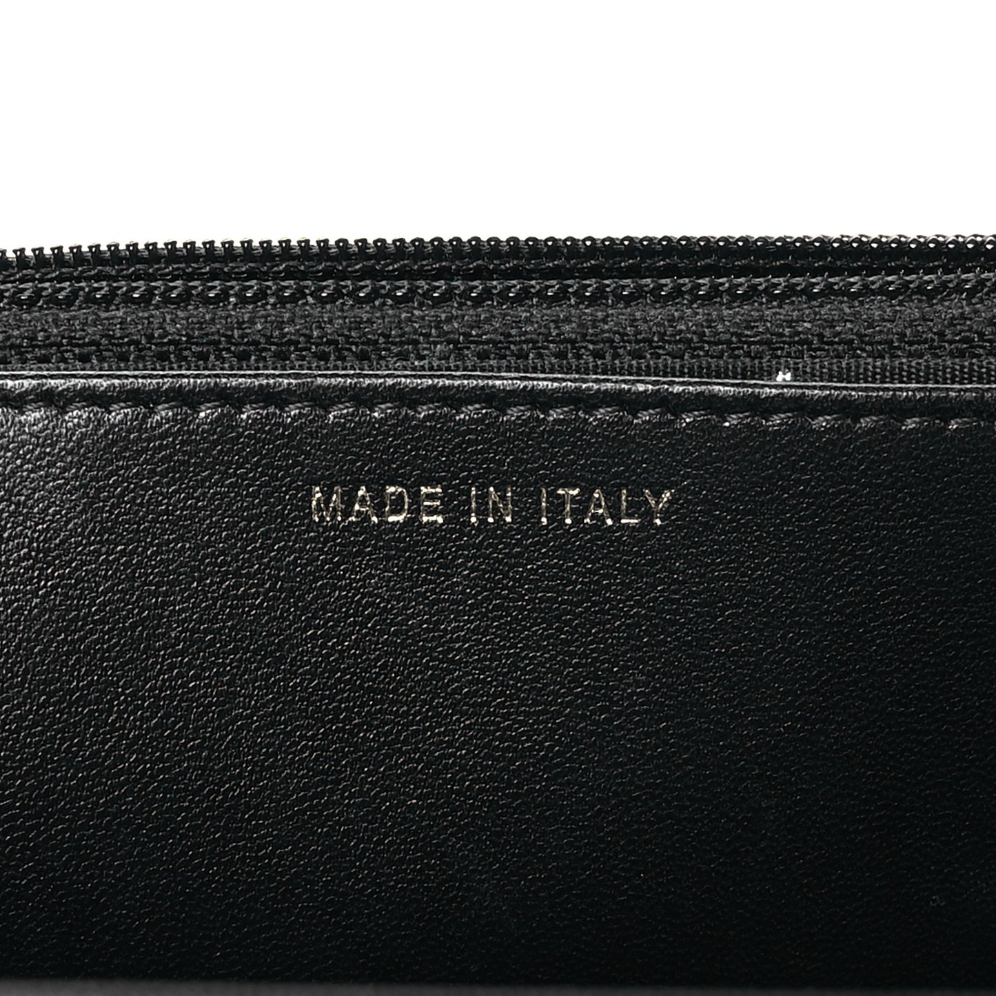 Lambskin Quilted Trendy CC Wallet On Chain WOC Black