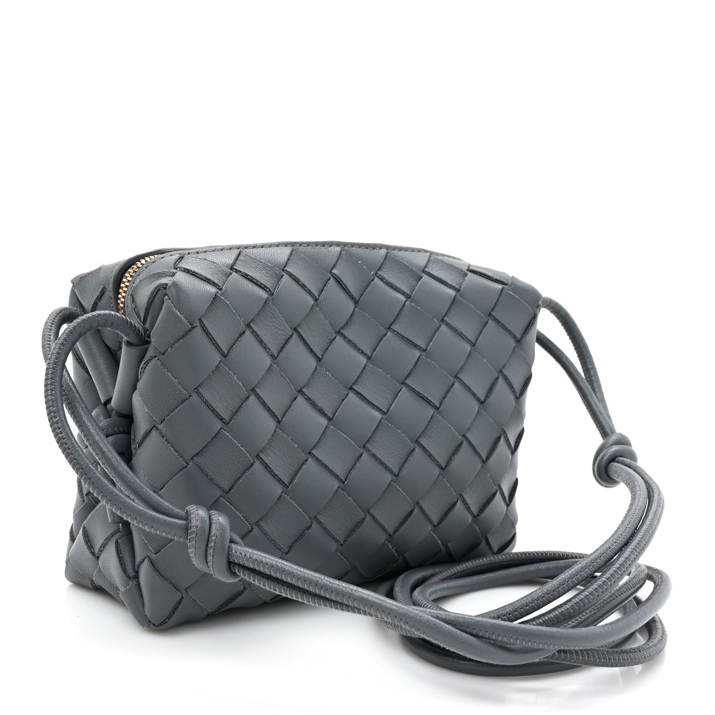 Nappa Intrecciato Mini Loop Camera Bag Thunder