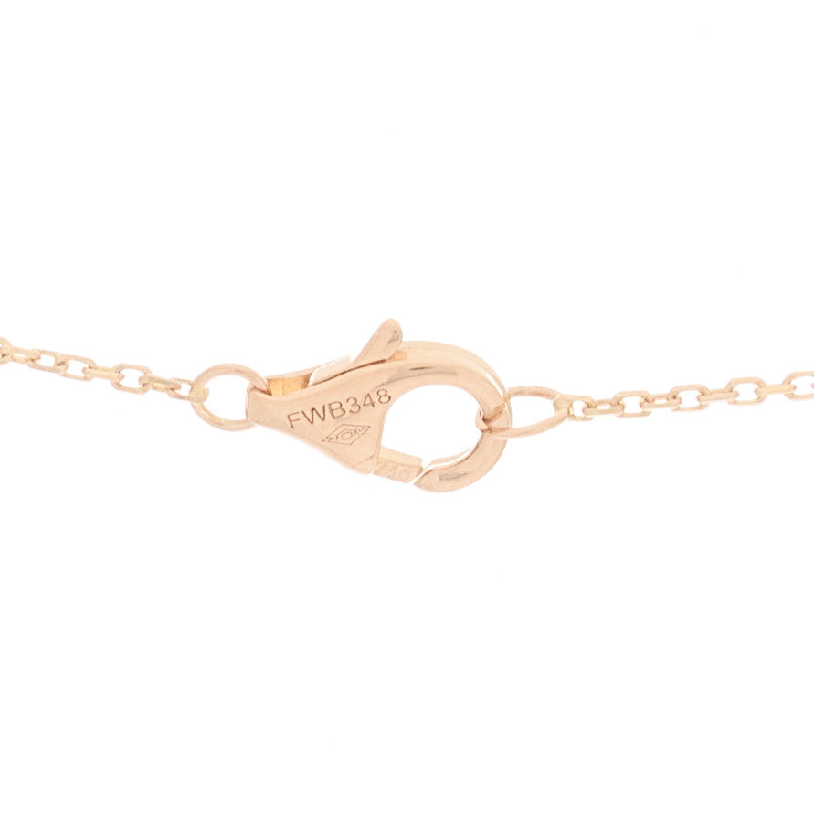 18K Pink Gold Diamond Black Onyx XS Amulette de Cartier Pendant Necklace