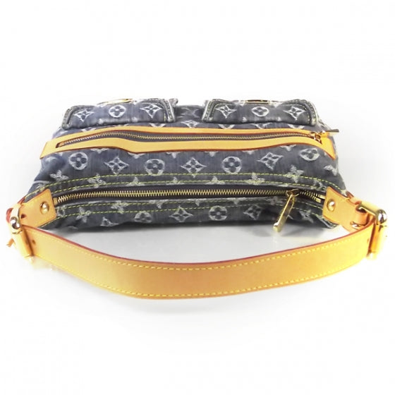 Louis Vuitton Monogram Denim Baggy PM Blue 4 of 8