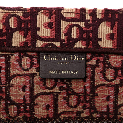 Christian Dior Oblique Medium Book Tote Burgundy Multicolor 5 of 13