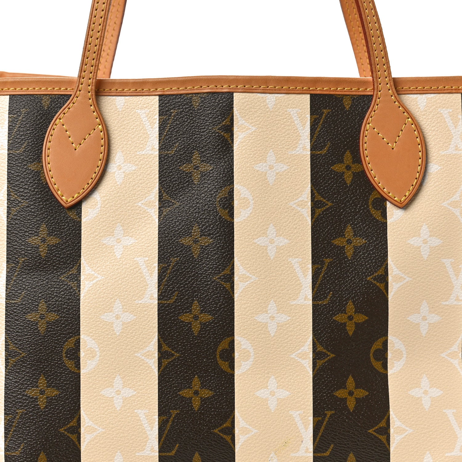 Louis Vuitton Monogram Rayures Neverfull MM 7 of 9