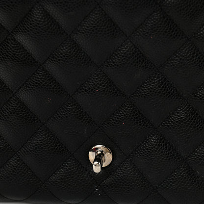Chanel Caviar Quilted Jumbo Single Flap Black 17 of 20