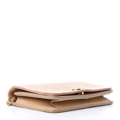 Chanel Lambskin Quilted Mini Flap Beige 4 of 19