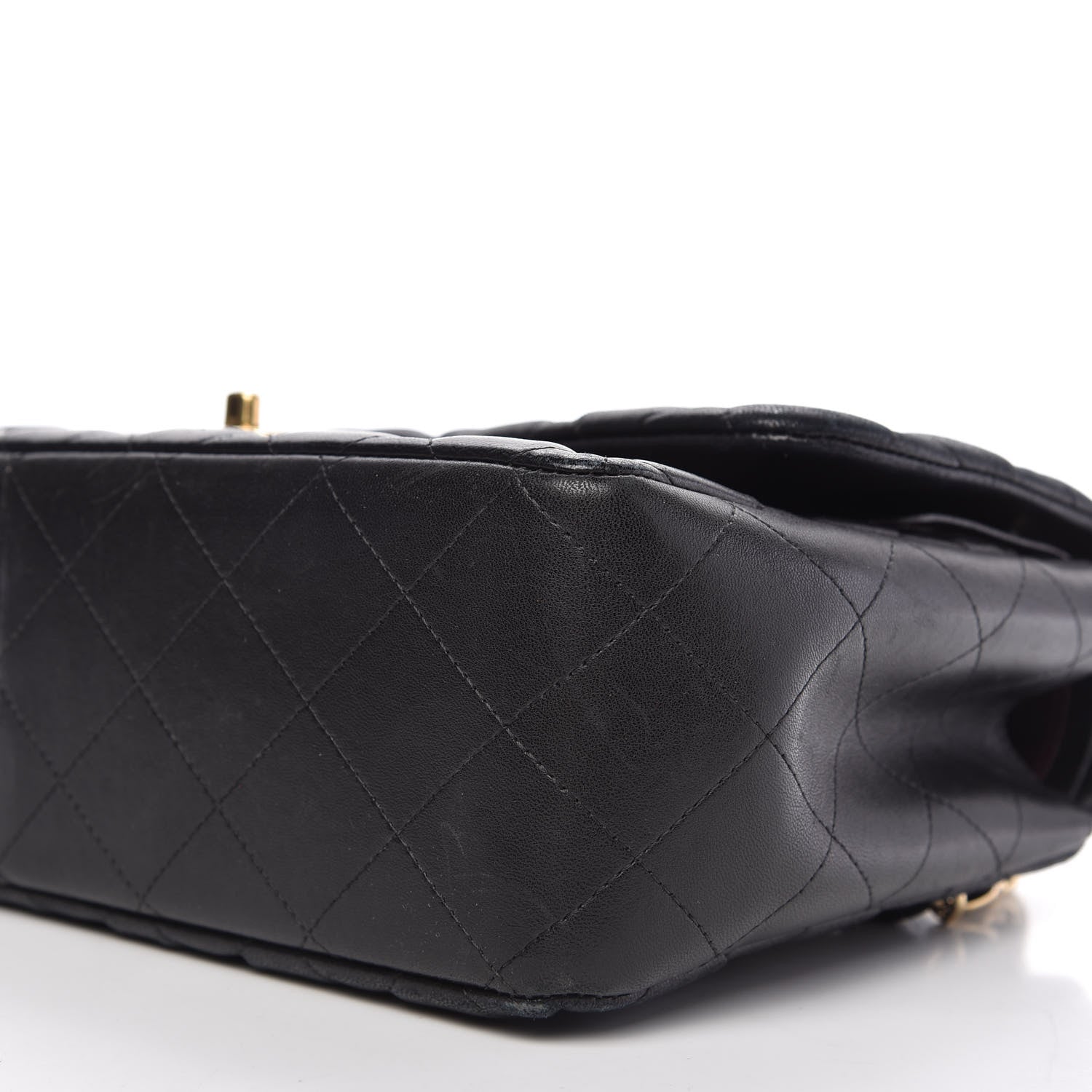 Chanel Lambskin Quilted Jumbo Double Flap Black 7 of 11