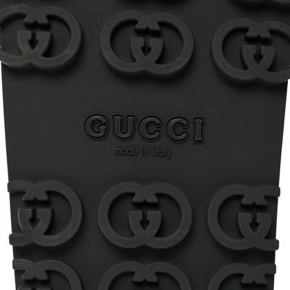 Gucci Soft Rubber Mens Interlocking G Platform 42mm Slide Sandals 12 Black 8 of 8