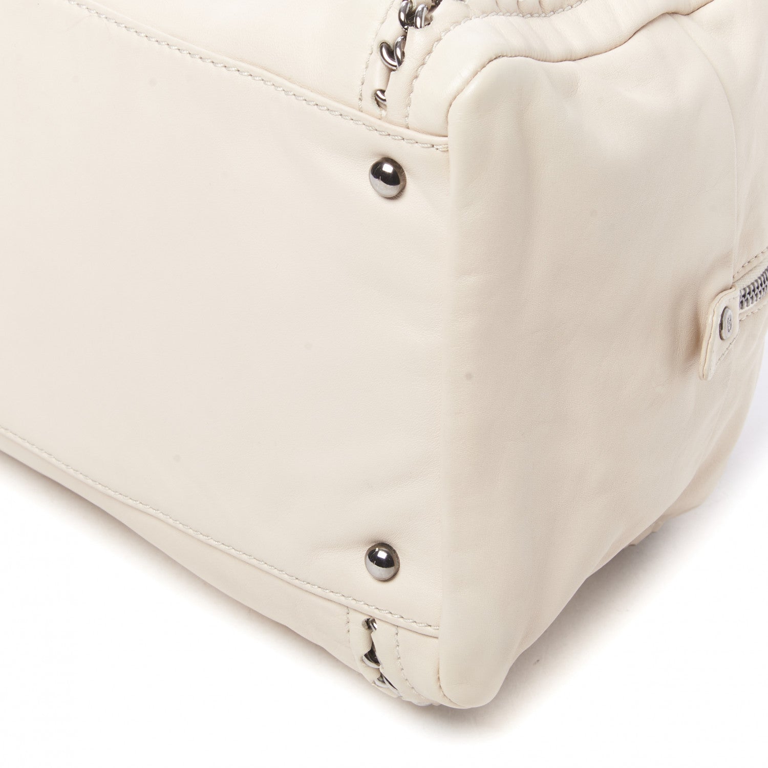 Chanel Smooth Calfskin Large Luxe Ligne Bowler Light Beige 5 of 9