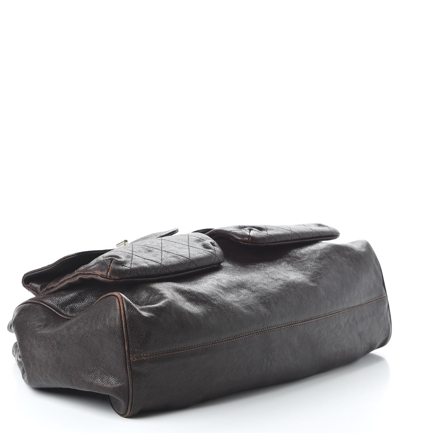 Chanel Glazed Caviar Large Pocket In The City Tote Brown 4 of 11