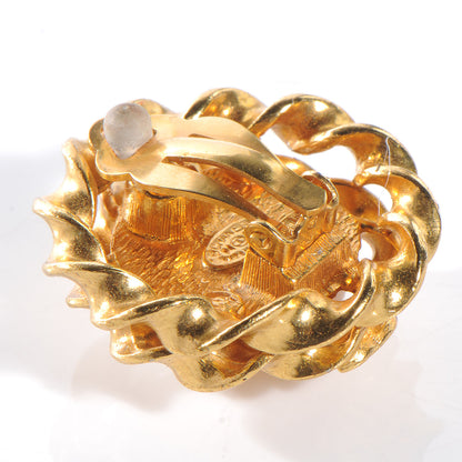 Chanel Pearl Clip On Earrings Gold 5 of 5