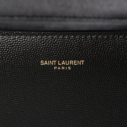 Saint Laurent Grain de Poudre Medium Classic Monogram Cassandra Top Handle Black 6 of 7
