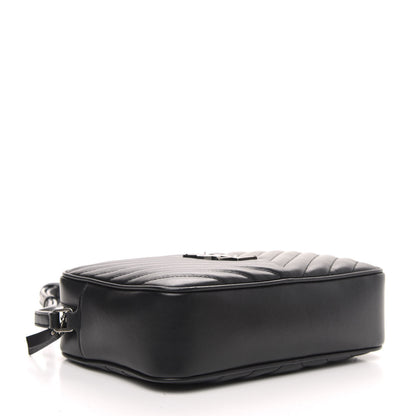 Saint Laurent Calfskin Matelasse Monogram Lou Camera Bag Black 4 of 8
