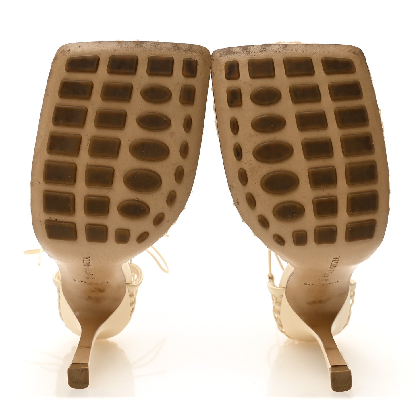 Mesh Nappa Stretch Ankle Tie Sandals 39 Toile
